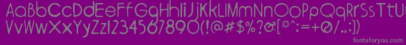 Weitere Informationen zur Ympyroity-Schriftart Ympyroity-Schriftart – Graue Schriften auf violettem Hintergrund