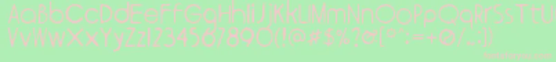 Ympyroity Font – Pink Fonts on Green Background