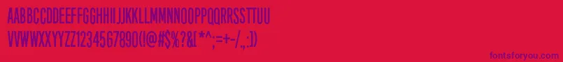 fuente EightDaysAWeek – Fuentes Moradas Sobre Fondo Rojo