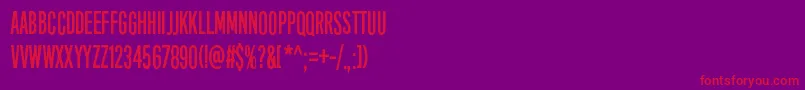 EightDaysAWeek Font – Red Fonts on Purple Background