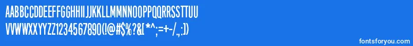 Шрифт EightDaysAWeek – белые шрифты на синем фоне