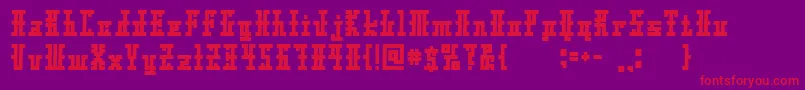 Xoltoa Font – Red Fonts on Purple Background