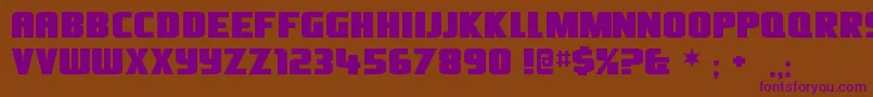 Oliversb Font – Purple Fonts on Brown Background