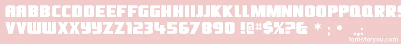 Oliversb Font – White Fonts on Pink Background