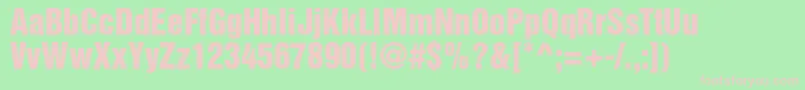 HelveticainseratltstdRoman Font – Pink Fonts on Green Background