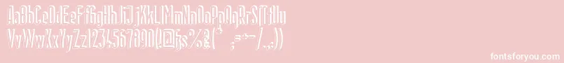 BerlinEmailSchadow Font – White Fonts on Pink Background