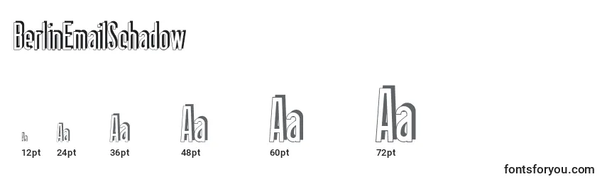 BerlinEmailSchadow Font Sizes