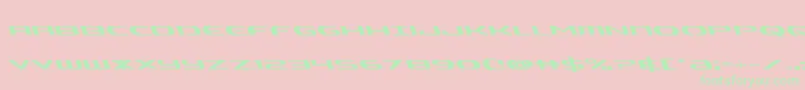 Alphamenleft Font – Green Fonts on Pink Background