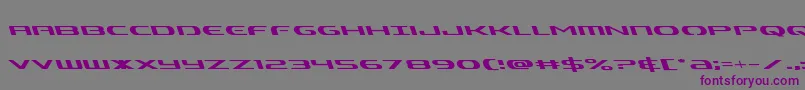 Alphamenleft Font – Purple Fonts on Gray Background