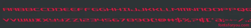 Alphamenleft Font – Red Fonts on Black Background
