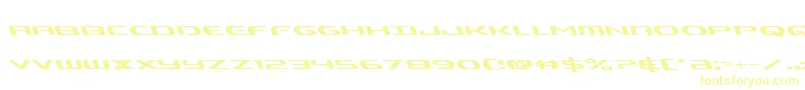 Czcionka Alphamenleft – żółte czcionki