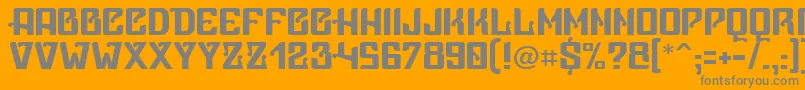 Vicep Font – Gray Fonts on Orange Background