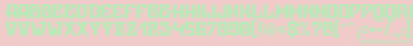 Vicep Font – Green Fonts on Pink Background