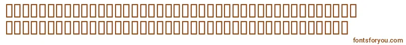 Шрифт McsAbhaBrokOut – коричневые шрифты на белом фоне