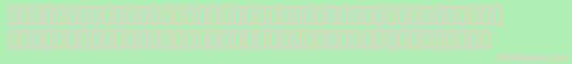 McsAbhaBrokOut-fontti – vaaleanpunaiset fontit vihreällä taustalla
