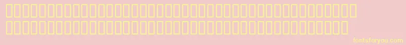 McsAbhaBrokOut Font – Yellow Fonts on Pink Background