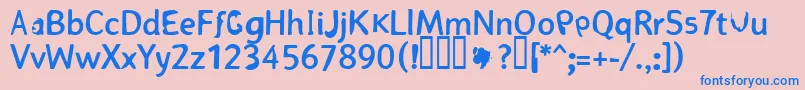 Подробнее о шрифте RГ¶vpГҐle Шрифт RГ¶vpГҐle – синие шрифты на розовом фоне