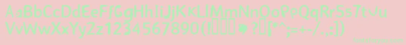 RГ¶vpГҐle Font – Green Fonts on Pink Background