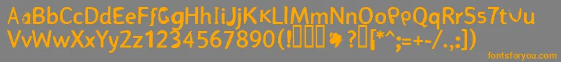 More about RГ¶vpГҐle Font RГ¶vpГҐle Font – Orange Fonts on Gray Background