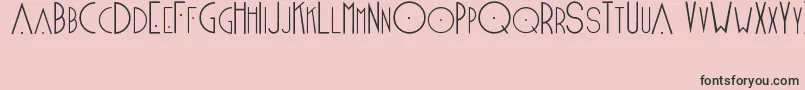 Fonte Blake – fontes pretas em um fundo rosa