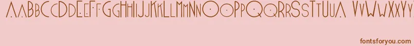 Blake Font – Brown Fonts on Pink Background