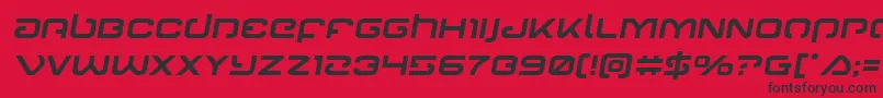 Gunrunnersemital Font – Black Fonts on Red Background