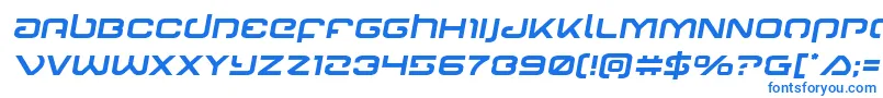 Gunrunnersemital Font – Blue Fonts on White Background