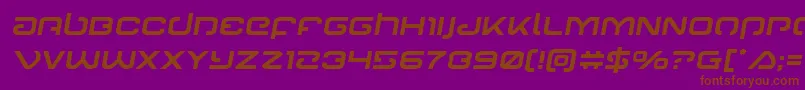 Gunrunnersemital Font – Brown Fonts on Purple Background