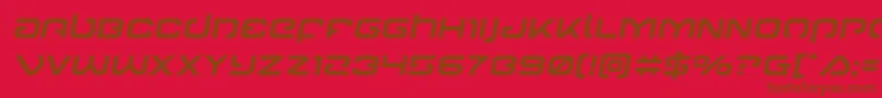 Gunrunnersemital Font – Brown Fonts on Red Background