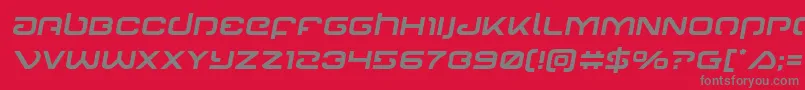 Gunrunnersemital Font – Gray Fonts on Red Background