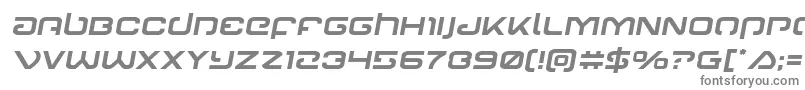 フォントGunrunnersemital – 白い背景に灰色の文字