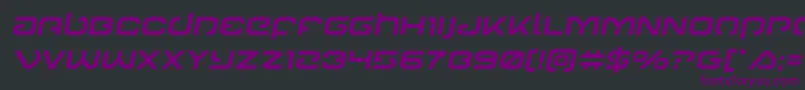 Gunrunnersemital Font – Purple Fonts on Black Background