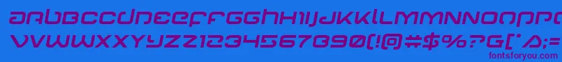 Gunrunnersemital Font – Purple Fonts on Blue Background