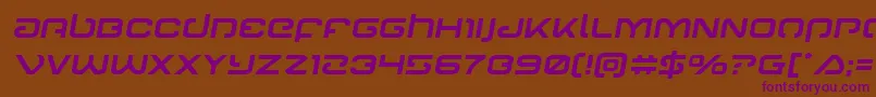 Gunrunnersemital Font – Purple Fonts on Brown Background