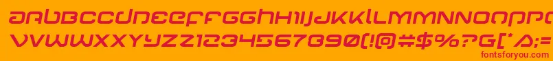 Gunrunnersemital Font – Red Fonts on Orange Background