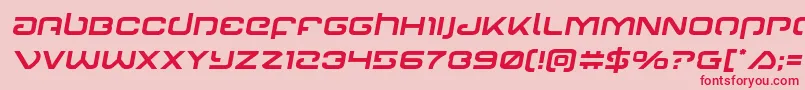 Gunrunnersemital Font – Red Fonts on Pink Background