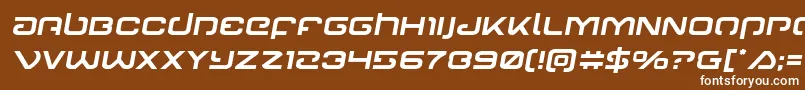 Gunrunnersemital Font – White Fonts on Brown Background