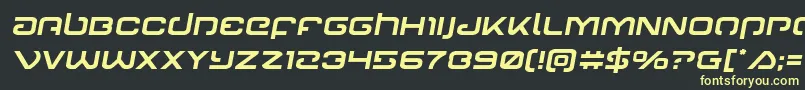 Gunrunnersemital Font – Yellow Fonts on Black Background