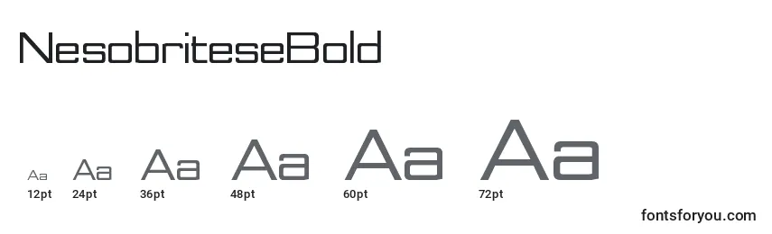 NesobriteseBold Font Sizes