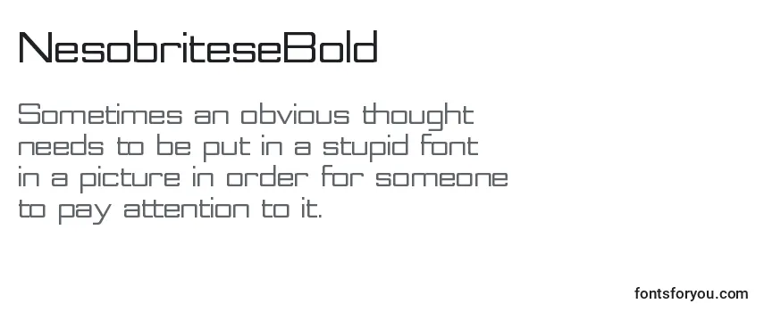 NesobriteseBold Font