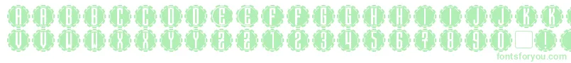 SteamcogCaps Font – Green Fonts on White Background