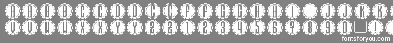 SteamcogCaps Font – White Fonts on Gray Background