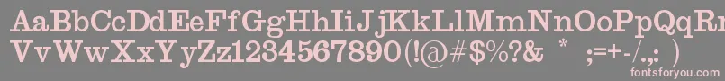 Antique526 Font – Pink Fonts on Gray Background