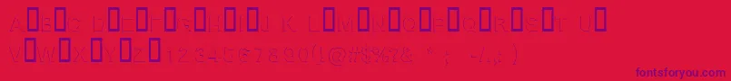 Police BlockshadowRegular – polices violettes sur fond rouge