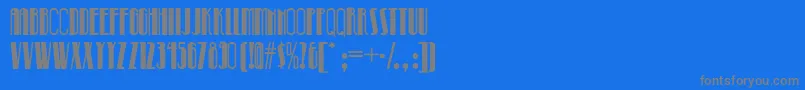Шрифт Pinball ffy – серые шрифты на синем фоне