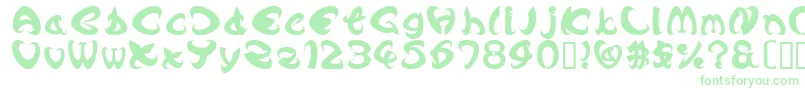 AngleBold Font – Green Fonts on White Background