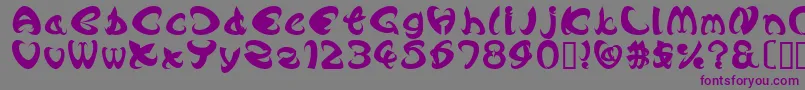 AngleBold Font – Purple Fonts on Gray Background