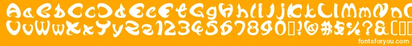 AngleBold Font – White Fonts on Orange Background