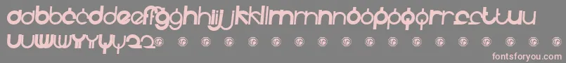 Więcej informacji o czcionce Fidelle ffy Czcionka Fidelle ffy – różowe czcionki na szarym tle