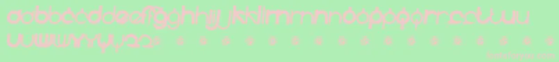 Fidelle ffy Font – Pink Fonts on Green Background